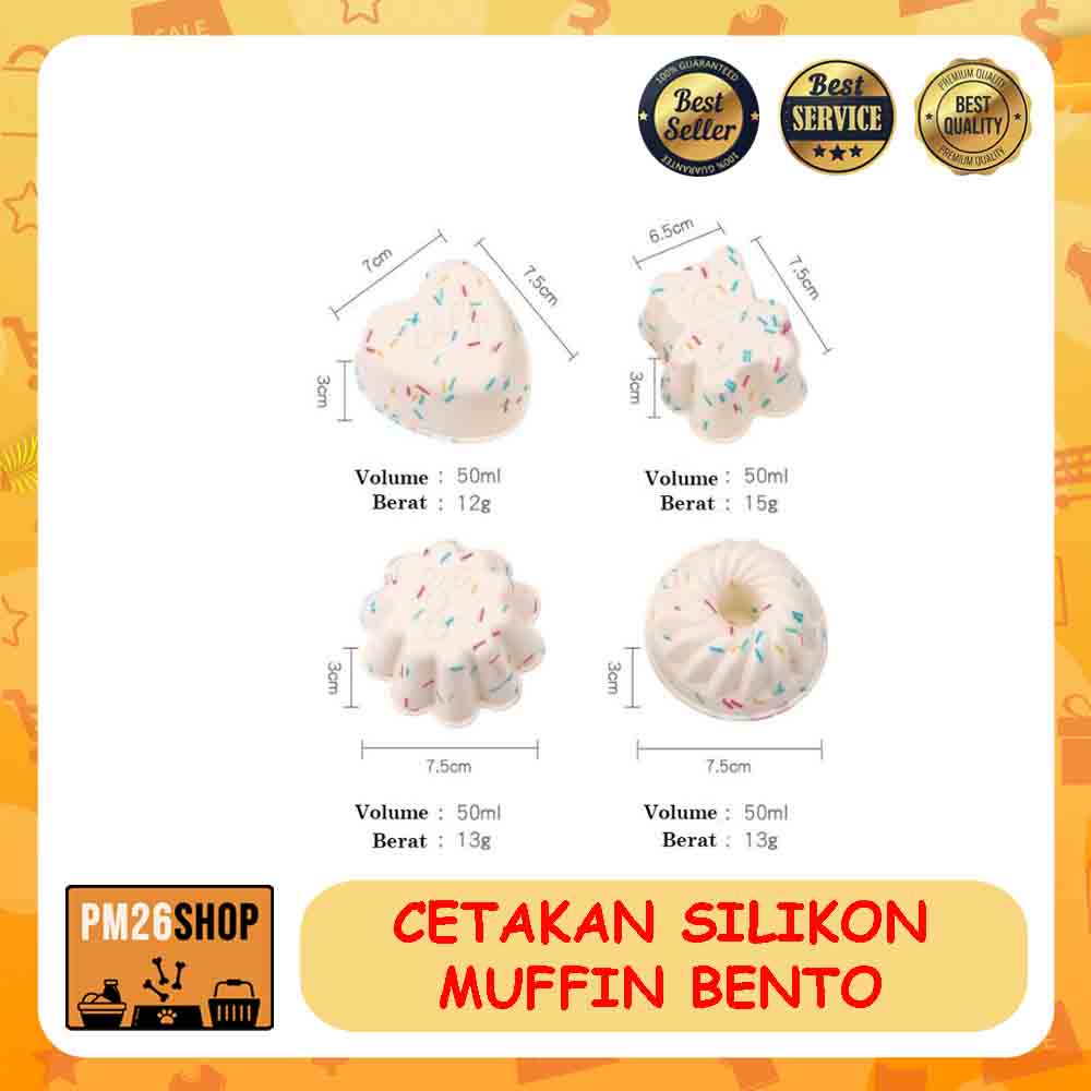 Cup Silikon Tebal Muffin Bento Cupcake Silicone