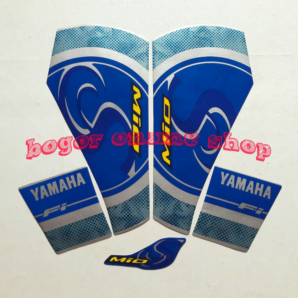 stiker motor yamaha mio s 2018 biru