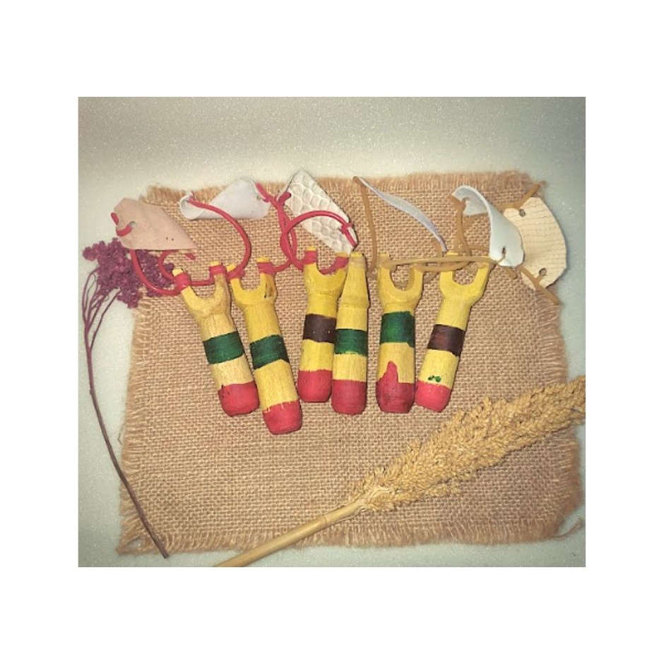 Ketapel Mainan anak Tradisional Mainan Anak Jadul Ketapel Kayu dan Yoyo mainan anak tradisional jadu