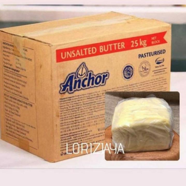 

12.12 HARGA GROSIR REPACK!!! Butter Anchor Unsalted 1kg murah