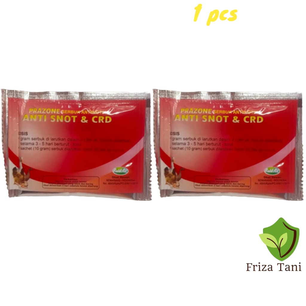 Obat Anti Snot 1 Pcs Serbuk CRD Prazone Pilek Ayam, Burung, Bebek dan Unggas Lainnya