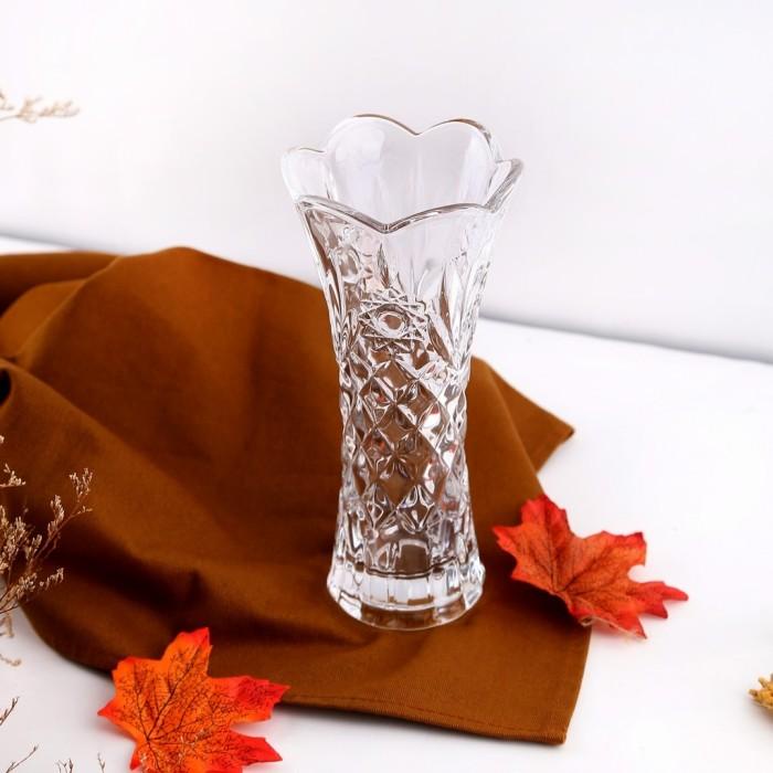 vas kristal Bunga / Vas Bunga Kristal Meja Tamu Tinggi 18.5 cm