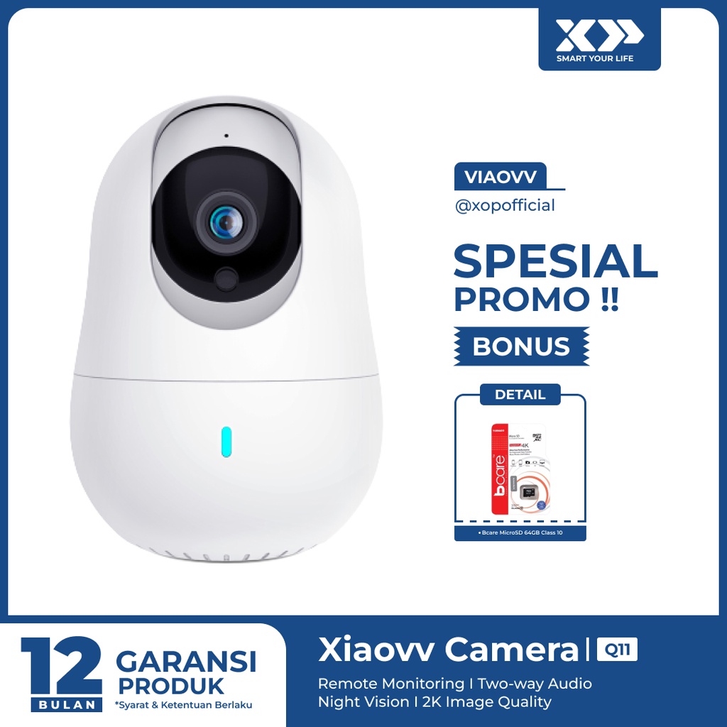 Xiaovv 360° Security Camera Q11 1296P CCTV IP Camera Original