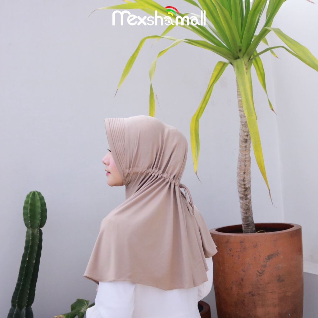 Jilbab Bergo Jersey Serut Tali I Kerudung Serut Jokowi Jersey Premium By Shamira