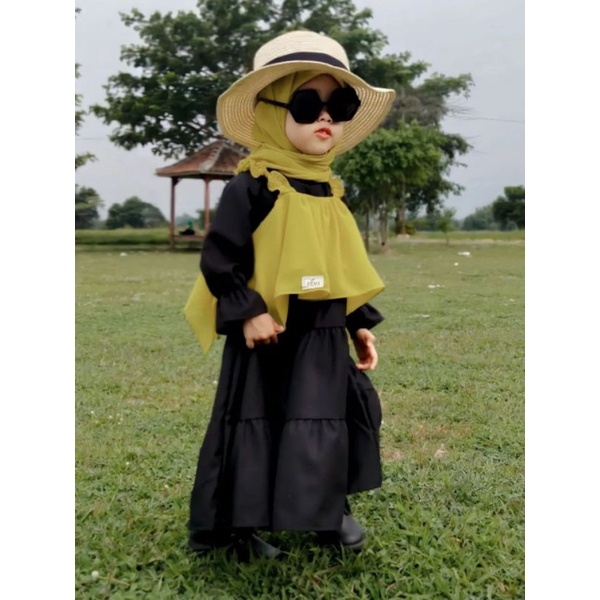 Vins Tanktop Layer Ceruty Babydoll Anak outher Hijab Fashion Ootd Anak Bayi