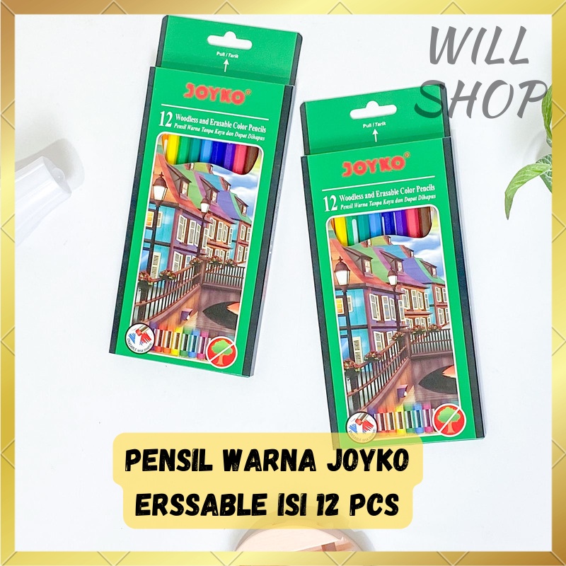 

TERSEDIA PENSIL WARNA BISA DI HAPUS JOYKO PANJANG CP-103 WODLES AND ERASABLE COLOR PENCILS COD TERMURAH