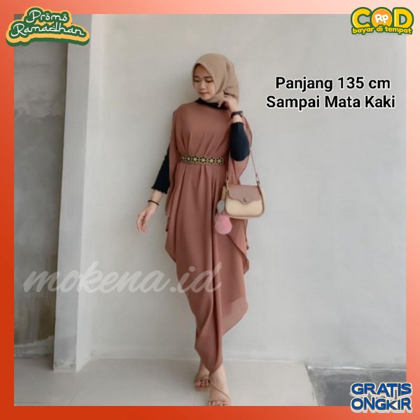 Laftan Gamis Kaftan Moslimah Dres Muslim Kagtan Bahan Adem Nyaman Digunakan Jubah Cewek Muselimah Bj