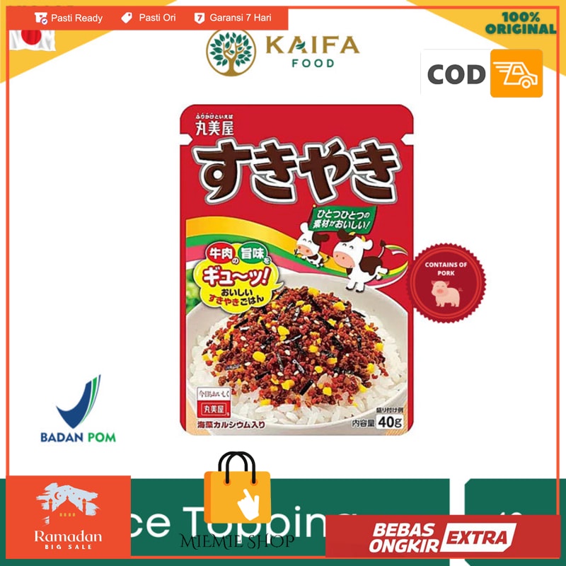 

Marumiya Rice Topping Furikake Abon Tabur Jepang - SUKIYAKI 40gr