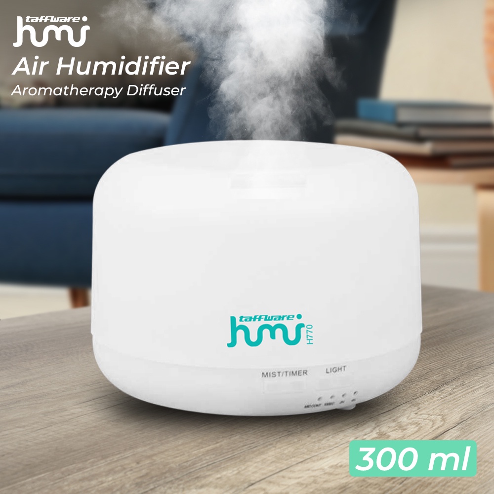 Aroma Diffuser Humidifier Elektrik + 7 LED - HUMI H770 - OMHX1OWH - White