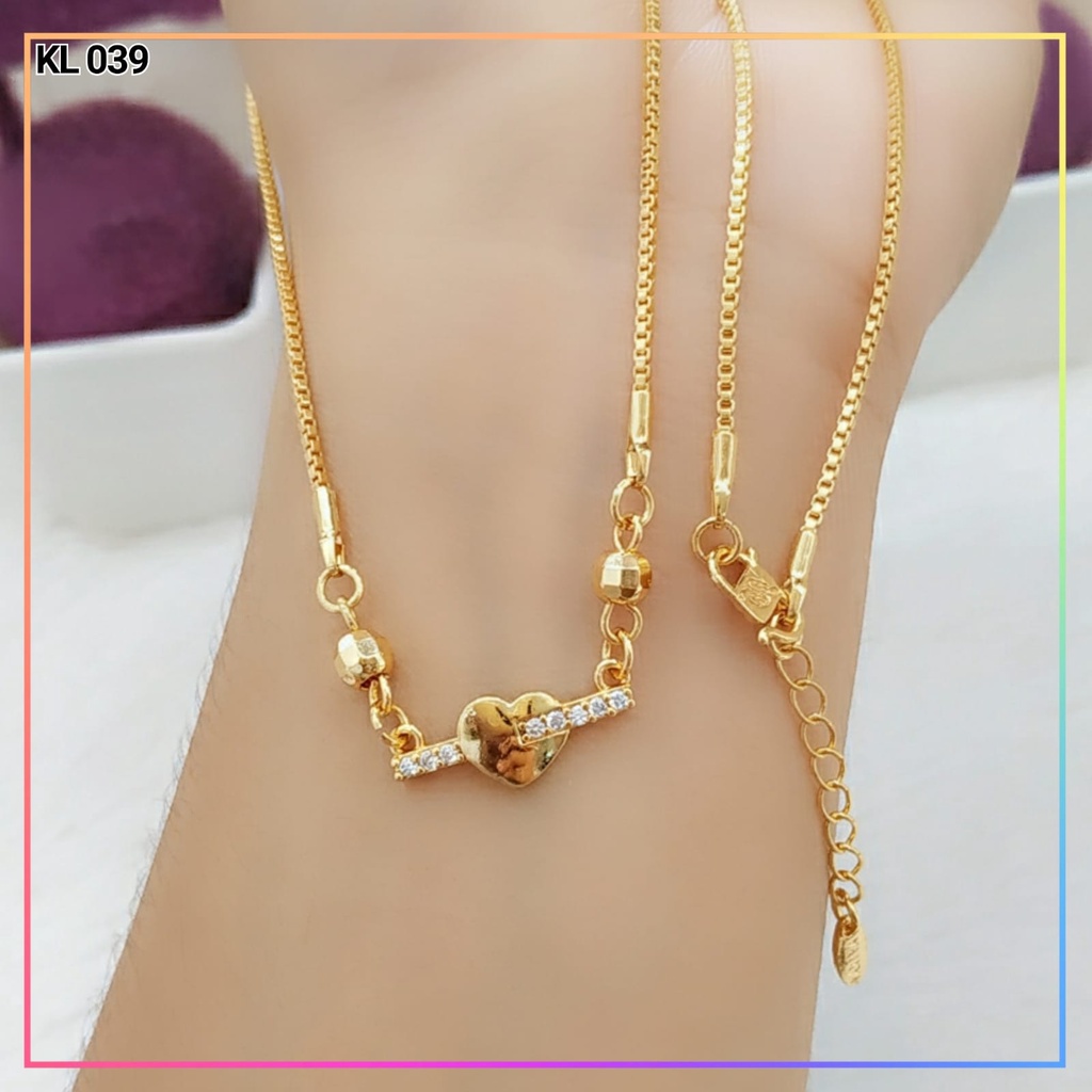 Kalung xuping kalung dewasa koye permata lapis emas gold KL 039