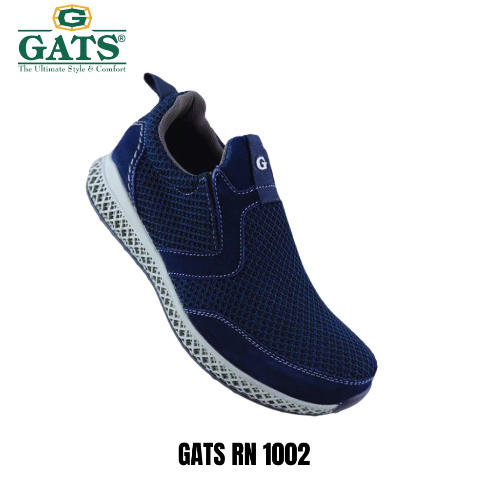 Sepatu Pria Gats RN 1002 Navy.Sepatu Sneakers Gats Terbaru