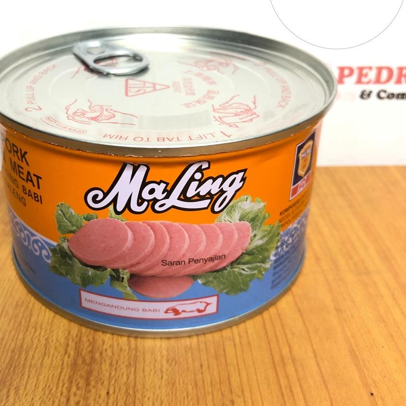 

♢ MaLing Canned pork luncheon meat TTS - daging babi dalam kaleng 397 gram ✰