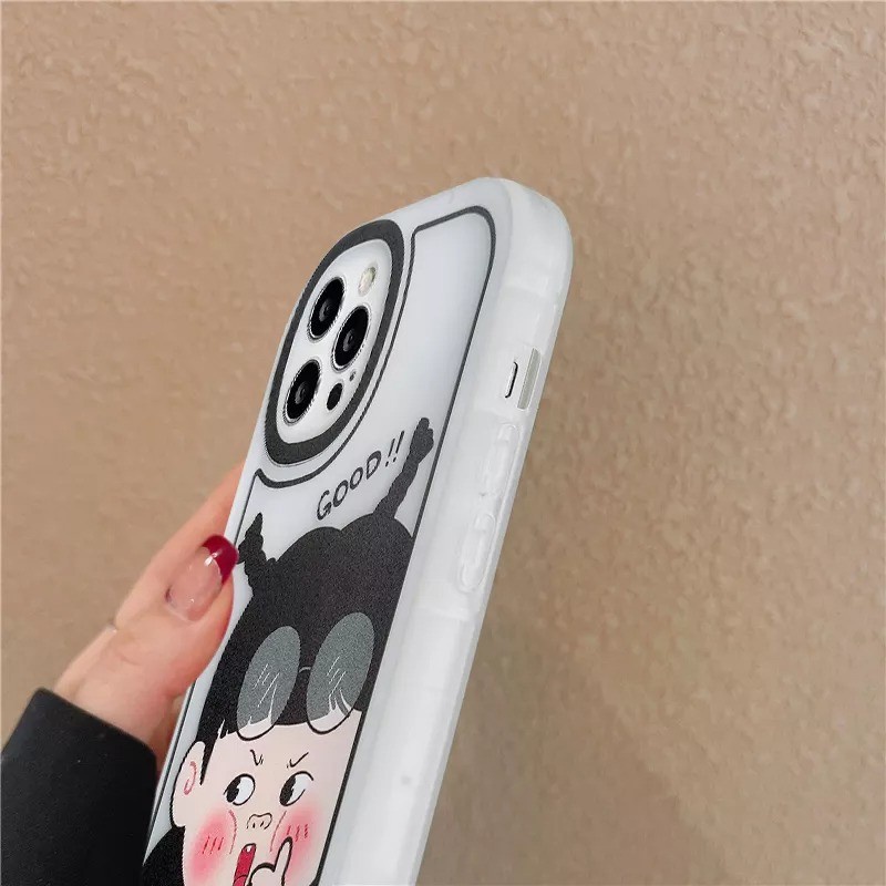 Case Oppo A3S A5S A5 A7 A11K A12 A15 A15S A16 A16S A36 A57 5G A57S 5G A76 A96 F9 F11 Pro Casing Good Nice Little Boy And Girl Silicon Transparant Premium