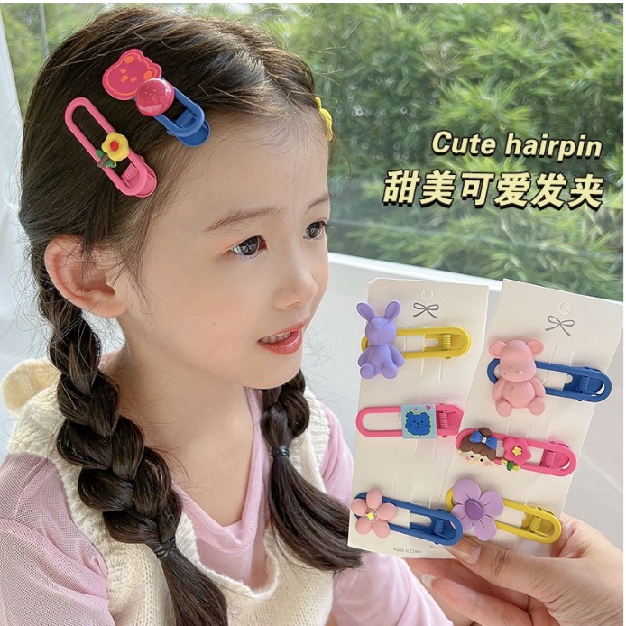 babyfit jepit rambut 3in1 model pin peniti aksesoris rambut anak perempuan import yy-0307