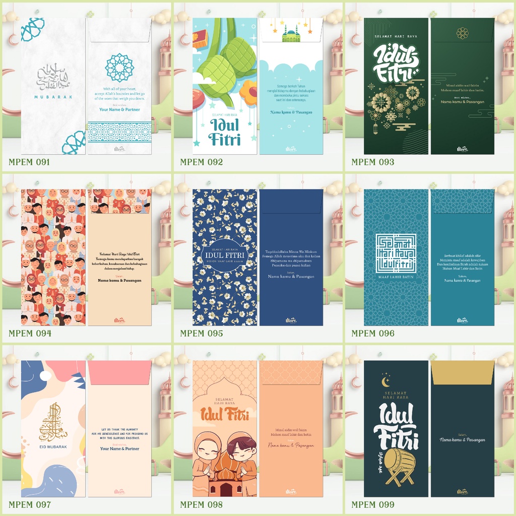 

Custom Angpao Lebaran | Mubarak Angpao | Amplop Idul Fitri | THR (MPEM Collection 12)