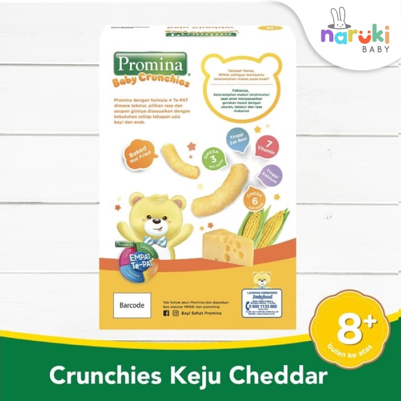 Promina Baby Crunchies Keju Cheddar 20gr Biskuit Snack Bayi 8 Bulan