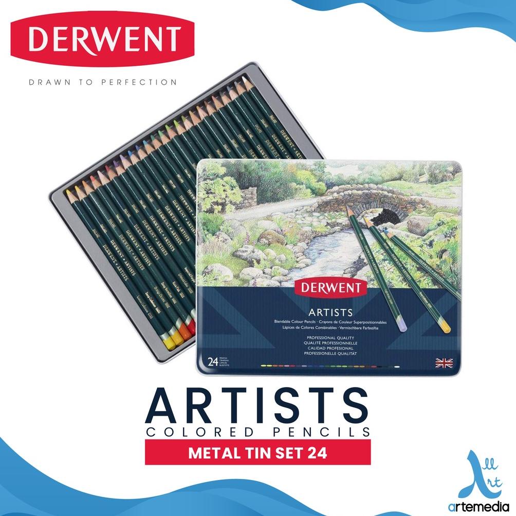 

Pensil Warna Derwent Artists 24 Pencil Color Metal Tin Set