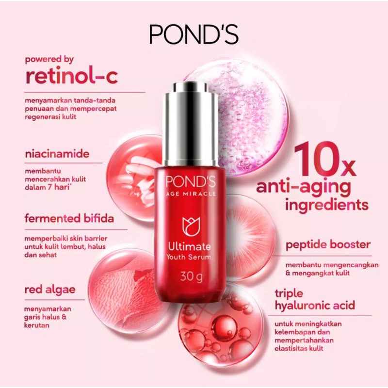 PONDS AGE MIRACLE ULTIMATE YOUTH SERUM ESSENCE 30G