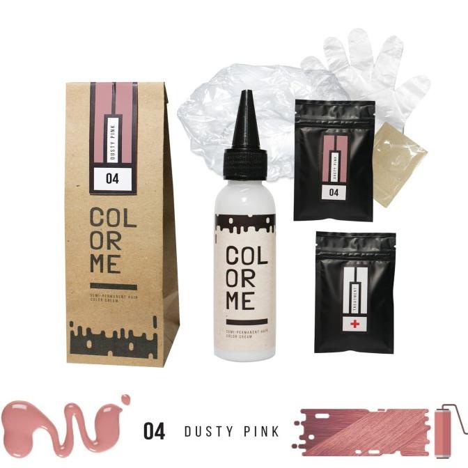 Color Me Dusty Pink Hair Color Cream / Cat Pewarna Rambut