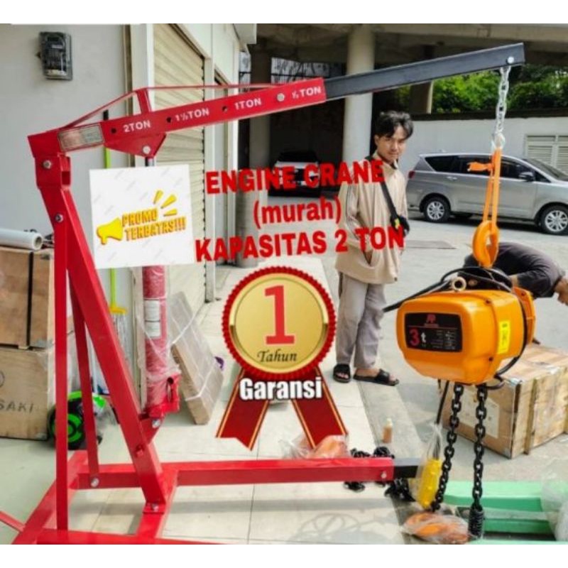 PROMO ENGINE CRANE MURAH KAPASITAS 2 TON