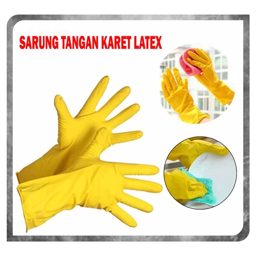 ⭐️ Jendela Kosmetik ⭐️ Sarung Tangan Karet Latex / Sarung Tangan Serbaguna / Sarung Tangan Anti Air