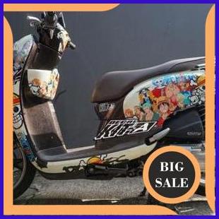 Decal Scoopy motif anime one piece luffy Fi old decal scoopy fi 2016 2017 stiker dekal sticker strip