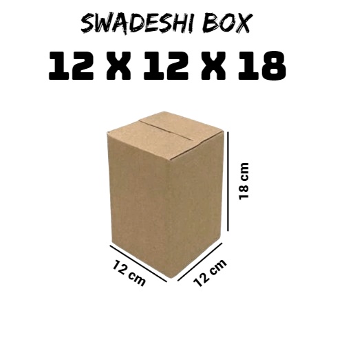 

kardus/karton/box uk. 12x12x18 cm untuk packing singlewall polos