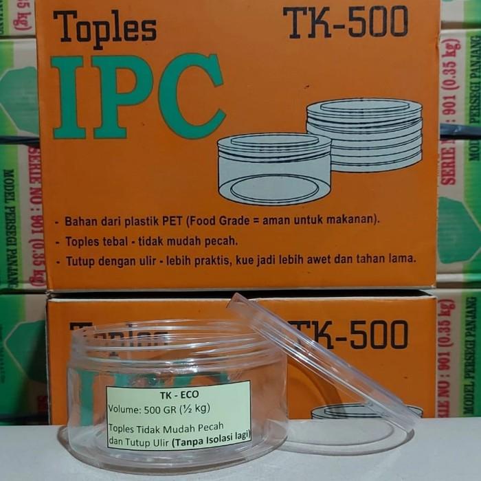 Toples Plastik TUTUP ULIR IPC TK-500 TK 500 /Lingkaran Bulat - 500 gr