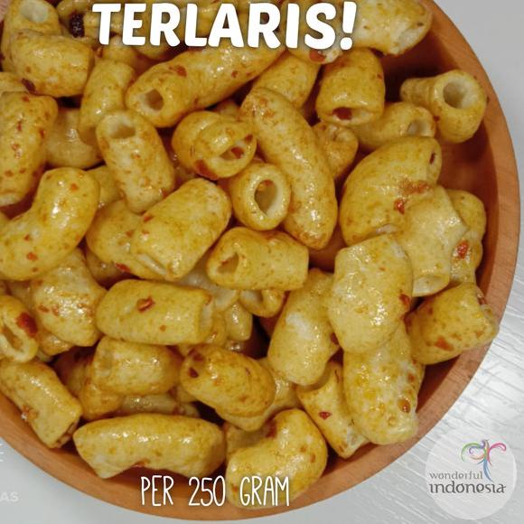 

➳ MAKARONI BUMBU RUJAK PEDAS MANIS 1 KG / MAKRONI RUJAK / MACARONI RUJAK / ☺