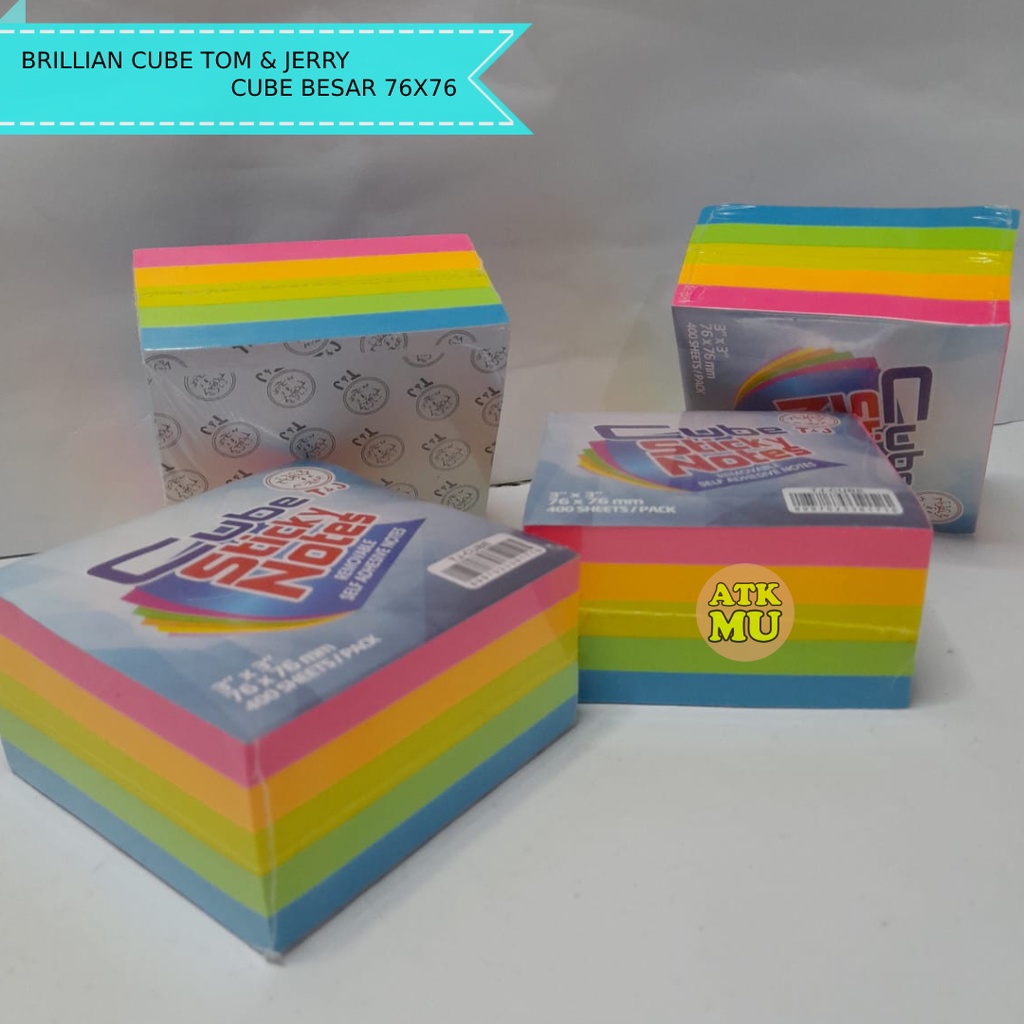 sticky notes / brilian cube T&J / sticky notes besar