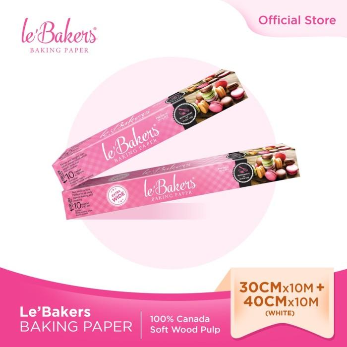 

Le'Bakers Baking Paper White 30CM x 10M + 40CM x 10M