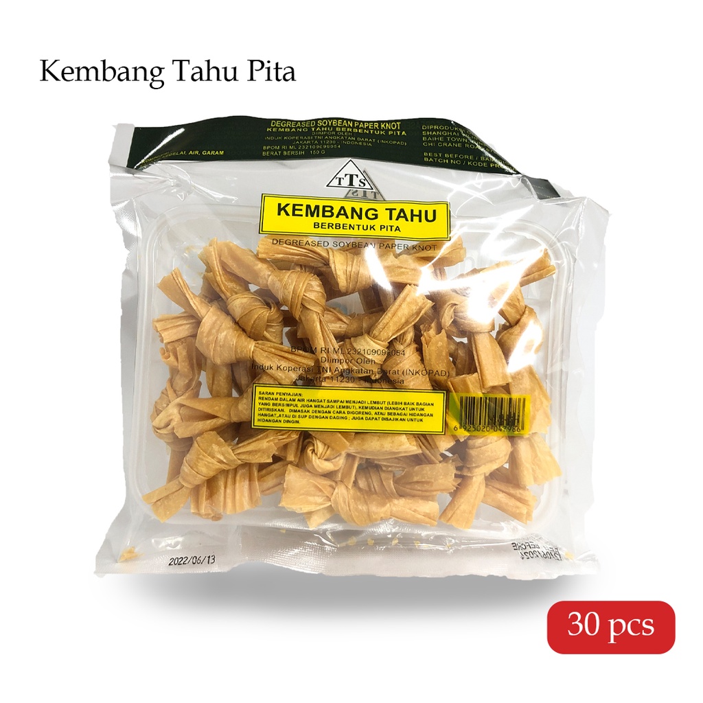 

TTS Kembang Tahu Bentuk Pita - 150gr