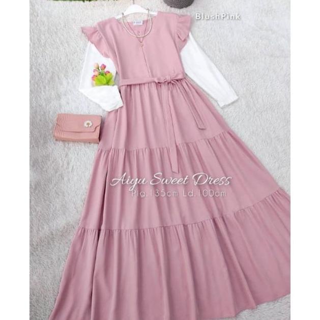 PROMOSI  11.11 [S.H] Livy Dress // Fashion remaja muslim // Outfit terbaru UMUR 9-11-12-14 TAHUN SER