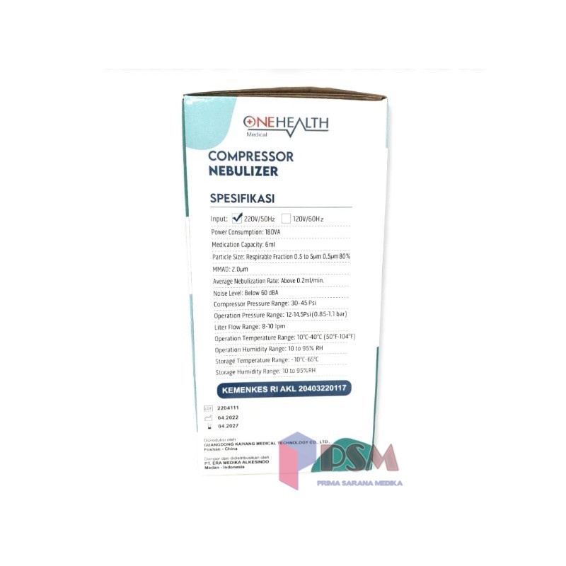 Nebulizer Onemed 405A / Nebul Alat Uap Terapi Pernafasan Asma