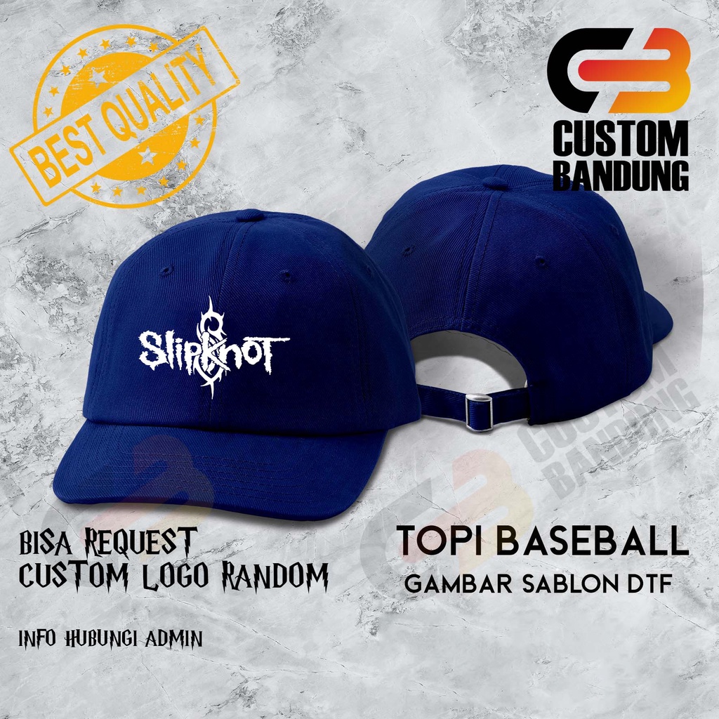 Topi Baseball SLIPKNOT Pria Wanita Topi Cap Bisa Tulis Nama Bisa COD Original High Premium Quality