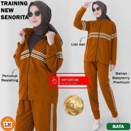 BAJU WANITA TERBARU KEKINIAN MODIS SETELAN BAJU KAOS TRAINING ATAS BAWAH FULL BABYTERRY