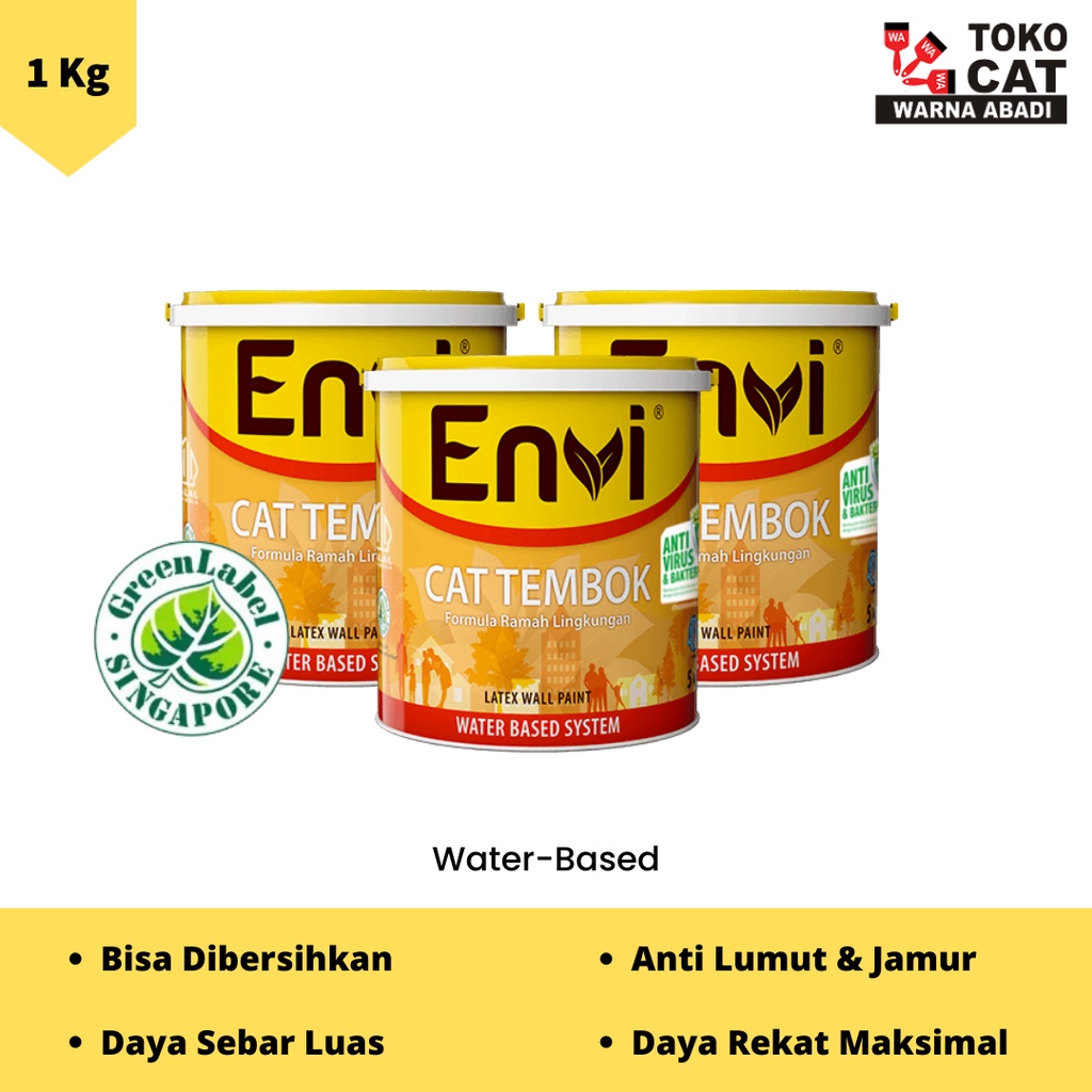CAT TEMBOK ENVI MIXING WARNA STEM 80712G 1 KG