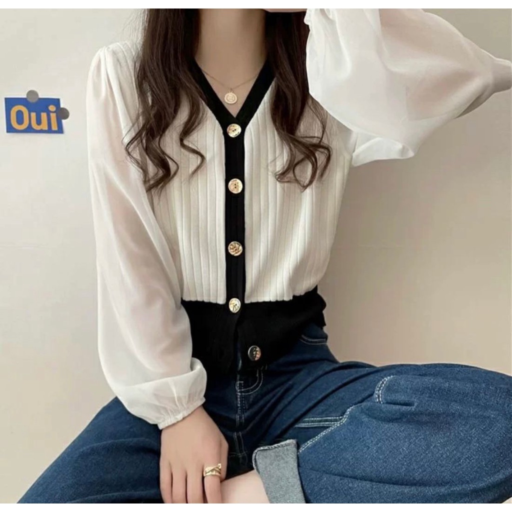 [TOYOU SHOP M58] CARDIGAN RAJUT | OUTER KOREA | KARDIGAN LENGAN PANJANG