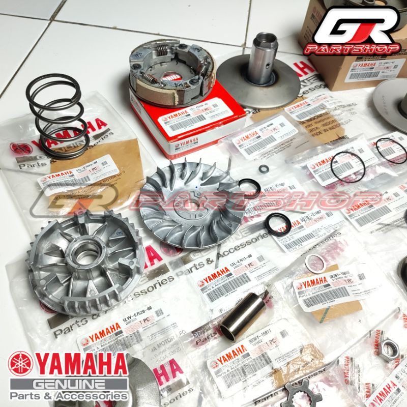 paket cvt full set mio sporty smile soul fino ori ygp original yamaha paket fullset isi cvt