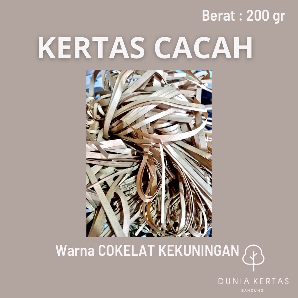 

Kertas cacah 200 gr COKELAT - kertas serut / shredded papper / hampers