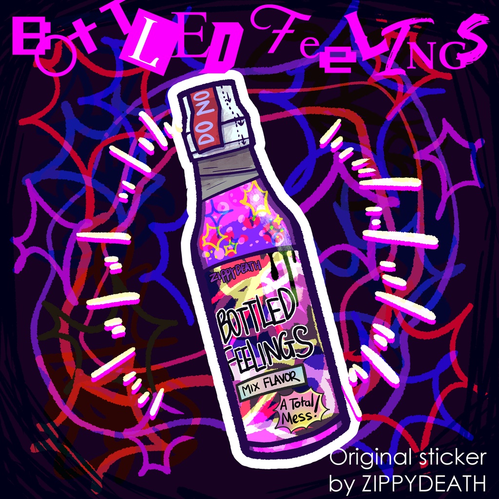 

Bottled Feelings - Sticker aesthetic original [ZIPPYDEATH]