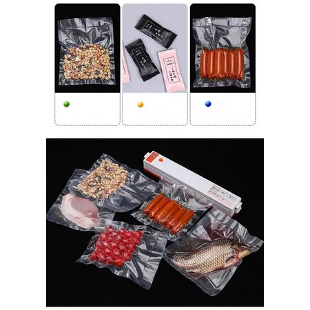 Orange Mesin Vacuum sealer Makanan Home Automatic Packing Machine