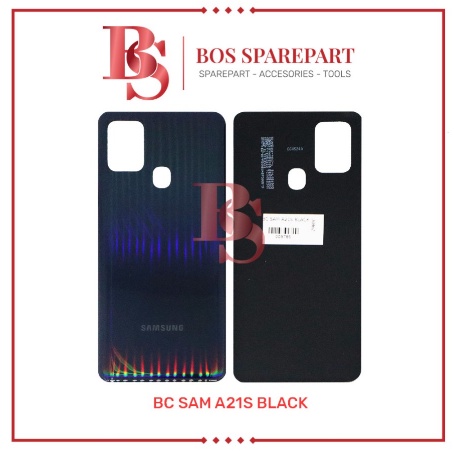 TUTUP BELAKANG SAMSUNG A21S BLACK / BACK DOOR / BACK COVER