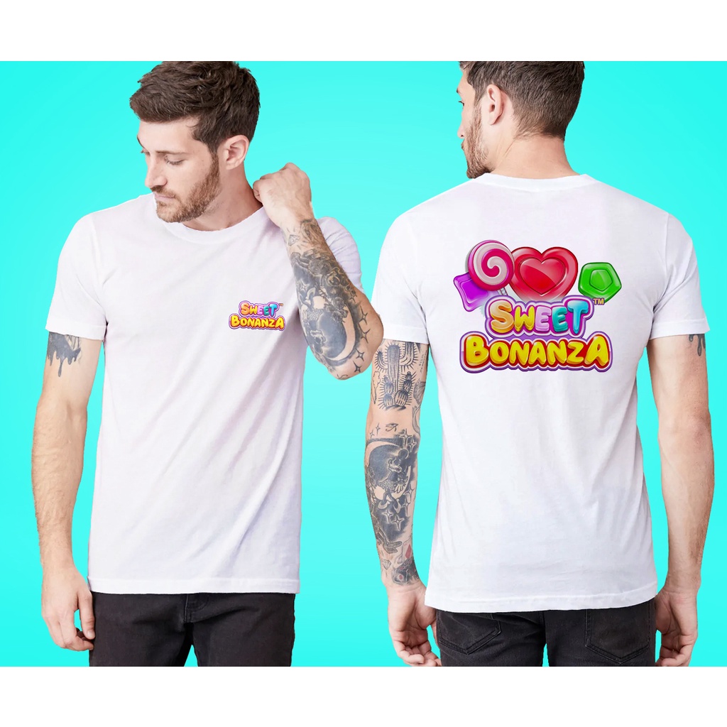 Terbaru Kaos Sweet Bonanza - Kaos Game Slot - kaos Kekinian - Baju Sablon - Atasan Pria Wanita - Baj