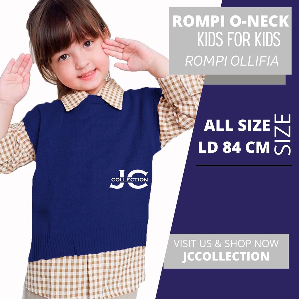 Rompi Vest Anak Korea Oneck  / Kids Vest Rajut Anak Odwinn - JCCollections