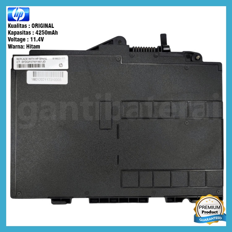 Baterai HP EliteBook 735-G5 725-G4 820-G4 820-G3 HSTNN-U86T SN03XL