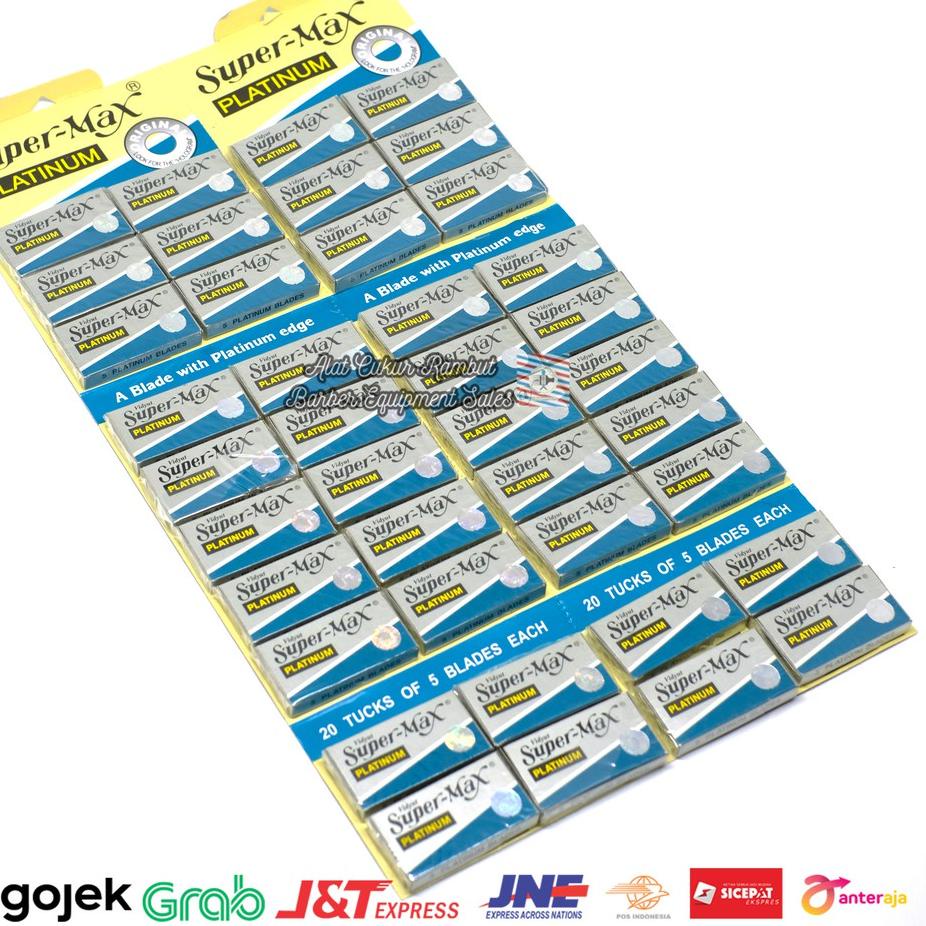 ▼ Silet Supermax Silet Super Max Platinum Silet  Silet Pangkas Rambut ➮