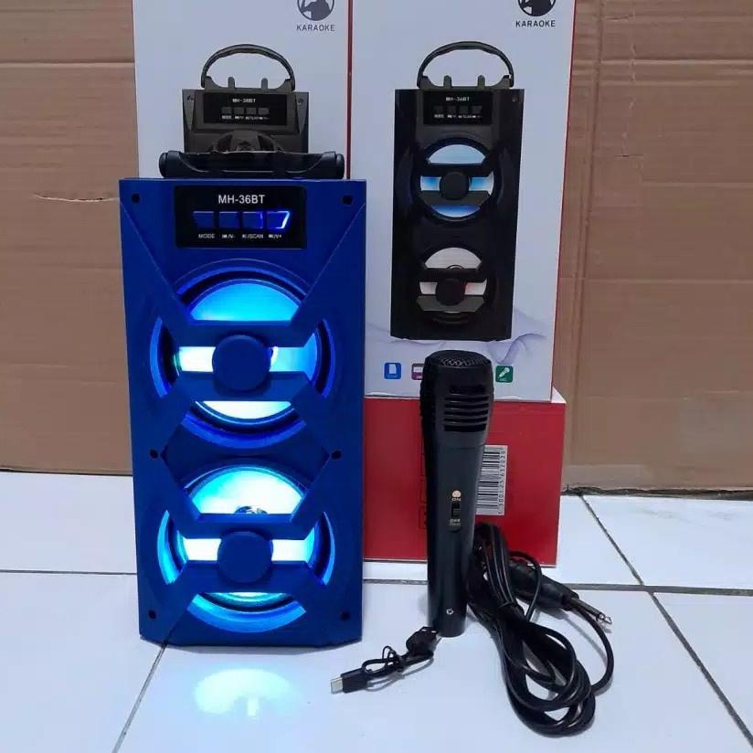 ✥ SPEAKER BLUETOOTH KARAOKE MH-36BT PLUS MIC/SALON AKTIF/SPEAKER KARAOKE MH36BT-MH38BT/SALON KARAOKE