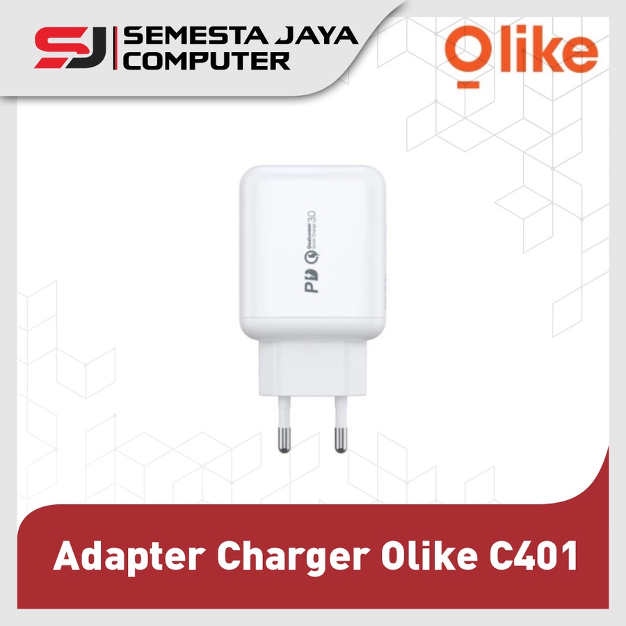 Olike C401 Adapter Charger Qualcomm Quick Charge 3.0 USB &amp; Type C Port