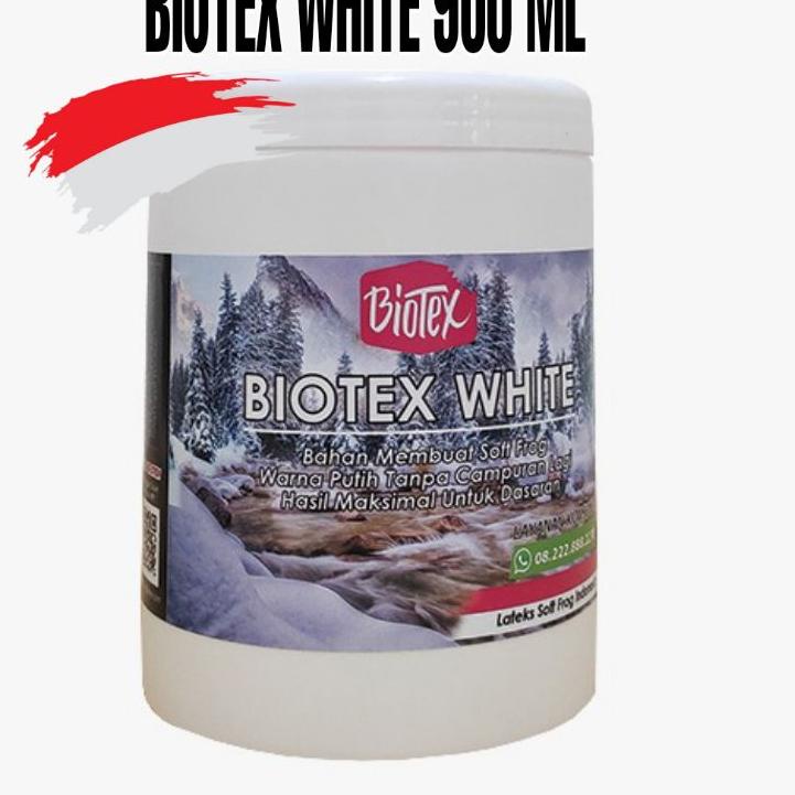 ➷ Lateks Bahan Soft Frog BIOTEX WHITE Kemasan 900 ml Latex Cair Untuk Bikin Umpan Kodok Tiruan Manci